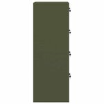 vidaXL Cabinet de Dossier 2 Pièces Vert olive 44 x 50 x 106.5 cm