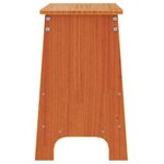 vidaXL Banc d'entrée cire marron 100x28x45 cm bois de pin massif