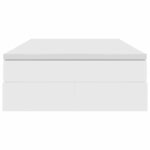 vidaXL Lit avec rangement et matelas avec matelas Blanc 120 x 200 cm