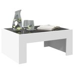 vidaXL Table basse avec LED infini blanc 70x50x30 cm