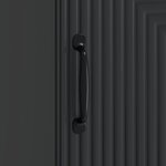 vidaXL Cabinet de chevet 2 Pièces Noir 43 x 34 5 x 50 cm