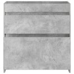 vidaXL Meuble sous lavabo de salle de bain Gris béton