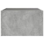 vidaXL Table basse avec LED infini gris béton 50x50x30 cm
