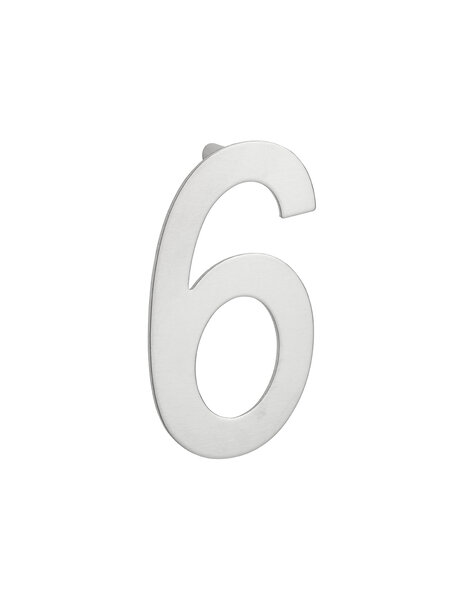 THIRARD - Chiffre 6 à visser  inox  H.100mm - THIRARD
