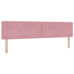 vidaXL Tête de Lit LED Capitonnée avec Boutons en Cristal Rose 100 cm Velours