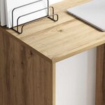 vidaXL Bureau chêne artisanal 78.5 x 37 x 154.5 cm Bois d'ingénierie