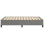 vidaXL Cadre de lit sans matelas gris foncé 120x190 cm tissu