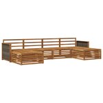 vidaXL Ensemble de canapés d'extérieur 6 pc Bois d'Acacia Massif
