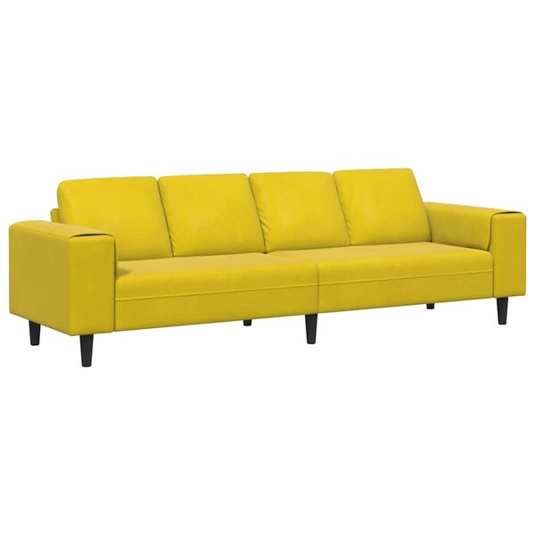 Ensemble de Canapés Jaune Velours
