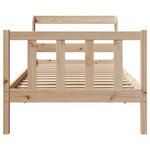 vidaXL Cadre de lit sans matelas 90x200 cm bois de pin massif