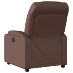 vidaXL Fauteuil de massage inclinable Marron Similicuir