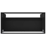 vidaXL Armoire sous évier de salle de bain Noir 78 5 x 37 5 x 81 cm