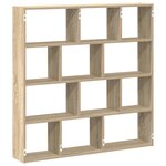 vidaXL Étagère cube murale 12 compartiments chêne sonoma