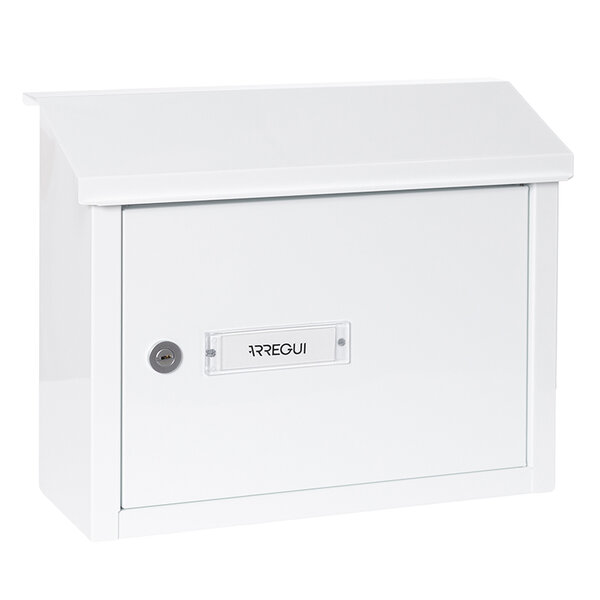 Boîte aux lettres en aluminium pour porte  mur  V4061  fente 33 x 4 cm  Blanc