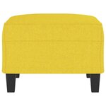 vidaXL Repose-pied Jaune clair 70x55x41 cm Tissu