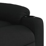 vidaXL Fauteuil inclinable électrique Noir Tissu
