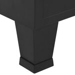 vidaXL Garde-robe industrielle noir 90x40x140 cm acier