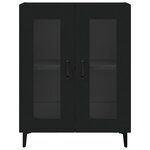 vidaXL Buffet noir 69 5x34x90 cm bois d'ingénierie