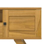 vidaXL Meuble TV 110x30x35 cm Bois de teck solide