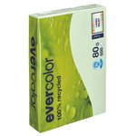 Ramette papier couleur recyclé clairefontaine evercolor a4 80 gr - 500 feuilles - vert clair - lot de 5