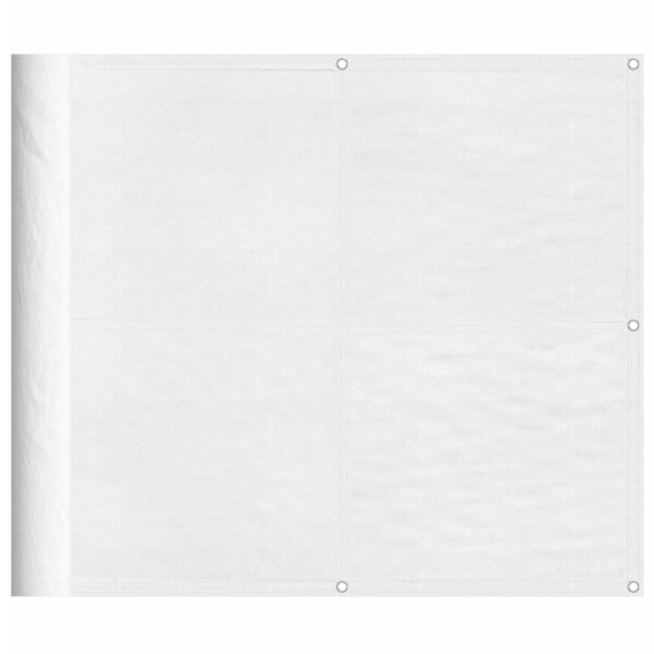 vidaXL Écran de balcon blanc 90x1000 cm 100  polyester oxford