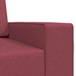 vidaXL Canapé-lit Rouge bordeaux 245 x 78 x 77 cm tissu