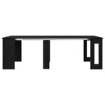 vidaXL Table à dîner 240 x 85 x 75 cm Bois d'ingénierie Chêne noir