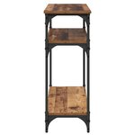 vidaXL Table console Bois Ancien 75 x 29 x 75 cm Bois d'ingénierie