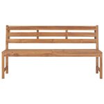 vidaXL Banc de jardin 170 cm Bois de teck solide