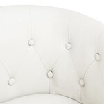 vidaXL Chaise cabriolet blanc similicuir