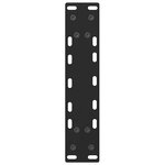 vidaXL Pieds de table basse Noir 2 pièces 38 x (42-43) cm Acier