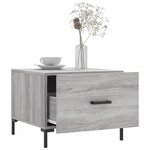vidaXL Table basse Sonoma gris 50x50x40 cm Bois d'ingénierie
