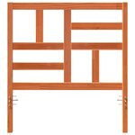 vidaXL Tête de lit Marron cire 105.5 x 4 x 104 cm Bois massif en pin