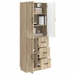 vidaXL Ensemble de Meubles 2 Pièces Chêne Sonoma Bois d'ingénierie