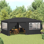 vidaXL Tente de réception et parois latérales 4x6 m Anthracite 90 g/m²