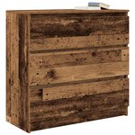 vidaXL Buffet vieux bois 80x35x76 cm bois d'ingénierie