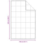 vidaXL Couettes et Duvets Blanc 140 x 220 cm Bas