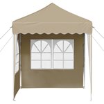 vidaXL Tente de fête pop-up 195 x 195 x 245 cm Crème Tissu Oxford
