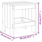 vidaXL Ensemble à manger de jardin 13 Pièces marron miel bois pin massif
