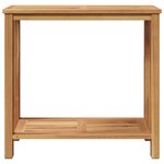 vidaXL Table console Marron 85 x 35 x 75 cm Bois de teck massif