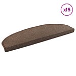 vidaXL Tapis d'escalier auto-adhésifs 15 pièces 80 x 24 5 x 3 5 cm