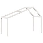 vidaXL Lit superposé avec toit blanc 90x190 cm bois massif de pin