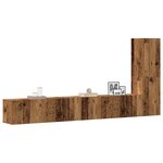 vidaXL Ensemble de meuble TV mural 3 Pièces vieux bois bois d'ingénierie