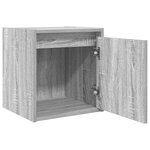 vidaXL Tables de chevet murales 2 Pièces sonoma gris 38x34x40 cm
