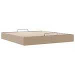 vidaXL Cadre de lit ottoman sans matelas cappuccino 160x200 cm