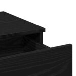 vidaXL Table de Toilette avec tiroir Chêne noir 100 x 40 x 120 cm