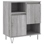vidaXL Buffets 3 Pièces Sonoma gris Bois d'ingénierie