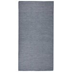 vidaXL Tapis à tissage plat d'extérieur 100x200 cm Bleu