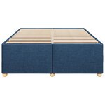 vidaXL Cadre de lit sans matelas bleu 160x200 cm tissu