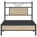 vidaXL Cadre de lit sans matelas chêne sonoma 75x190 cm
